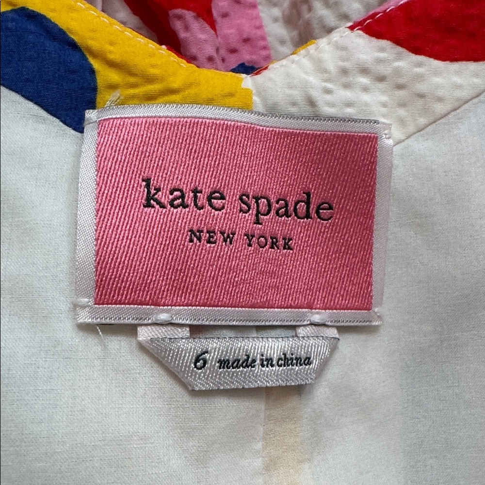 Kate Spade Summer Flowers Tiered Tie Strap Dress - Picture 14 of 15